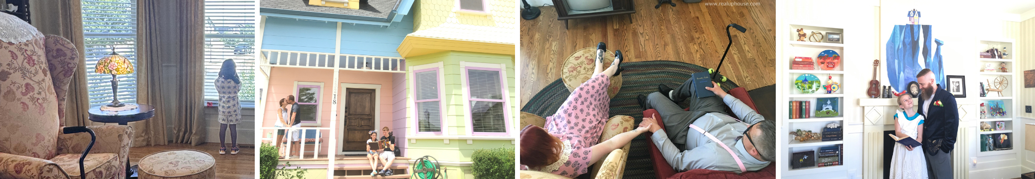 4 pictures of The Adventure Book photoshoot