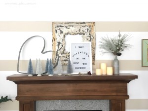 UP House Beauty & the Beast inspired mantle