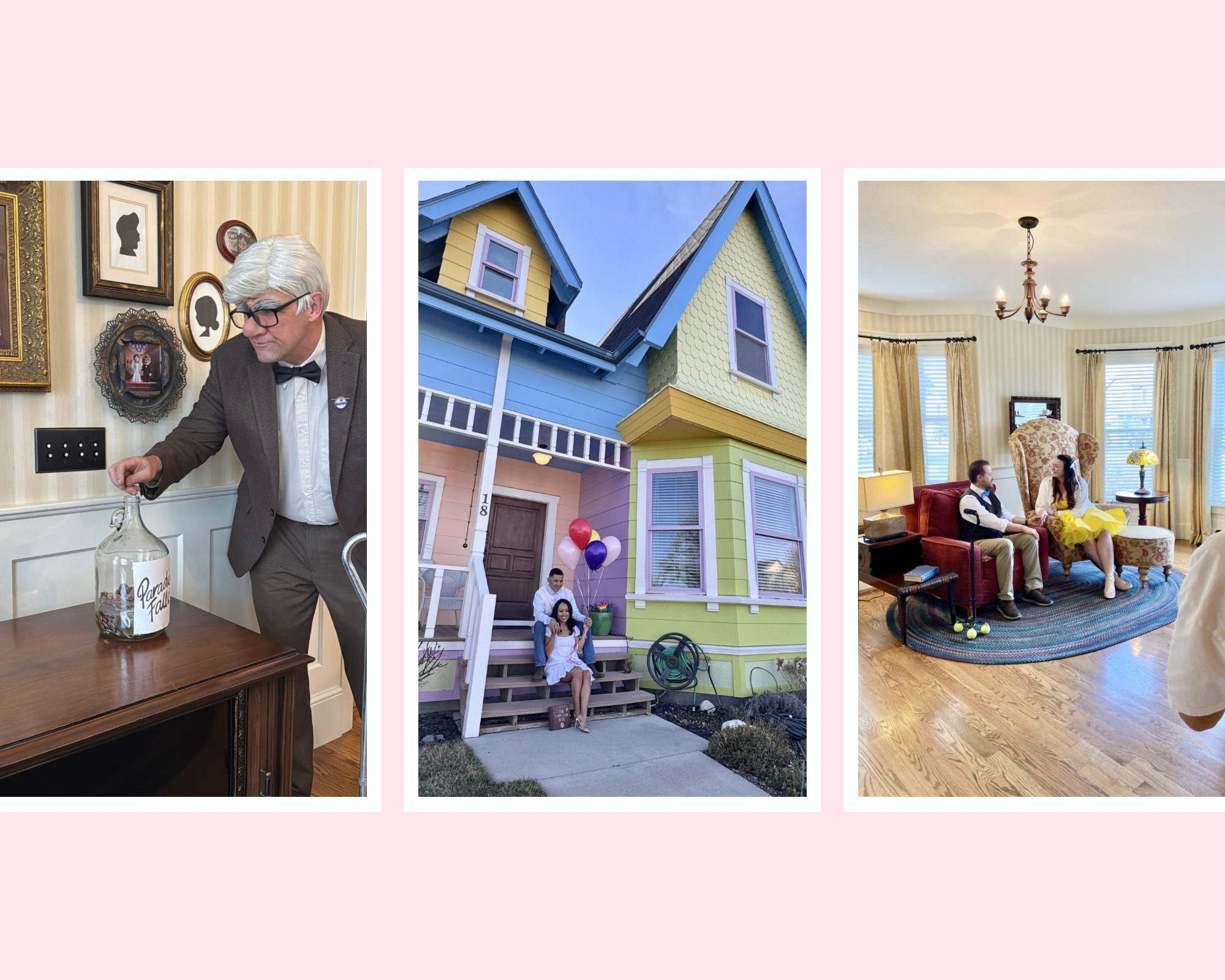 pink border trio UP photos